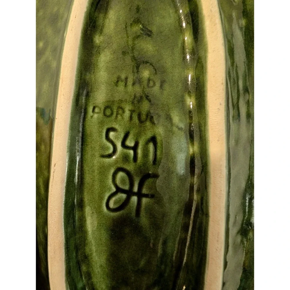 Majolica Corn Cob With Husk Plates Set 4, Made In Portugal, See Pics
